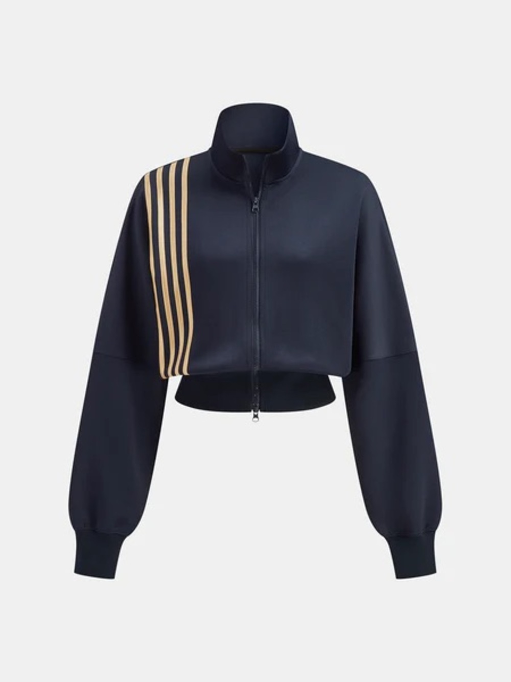 Commense quadruple stripe crop track jacket